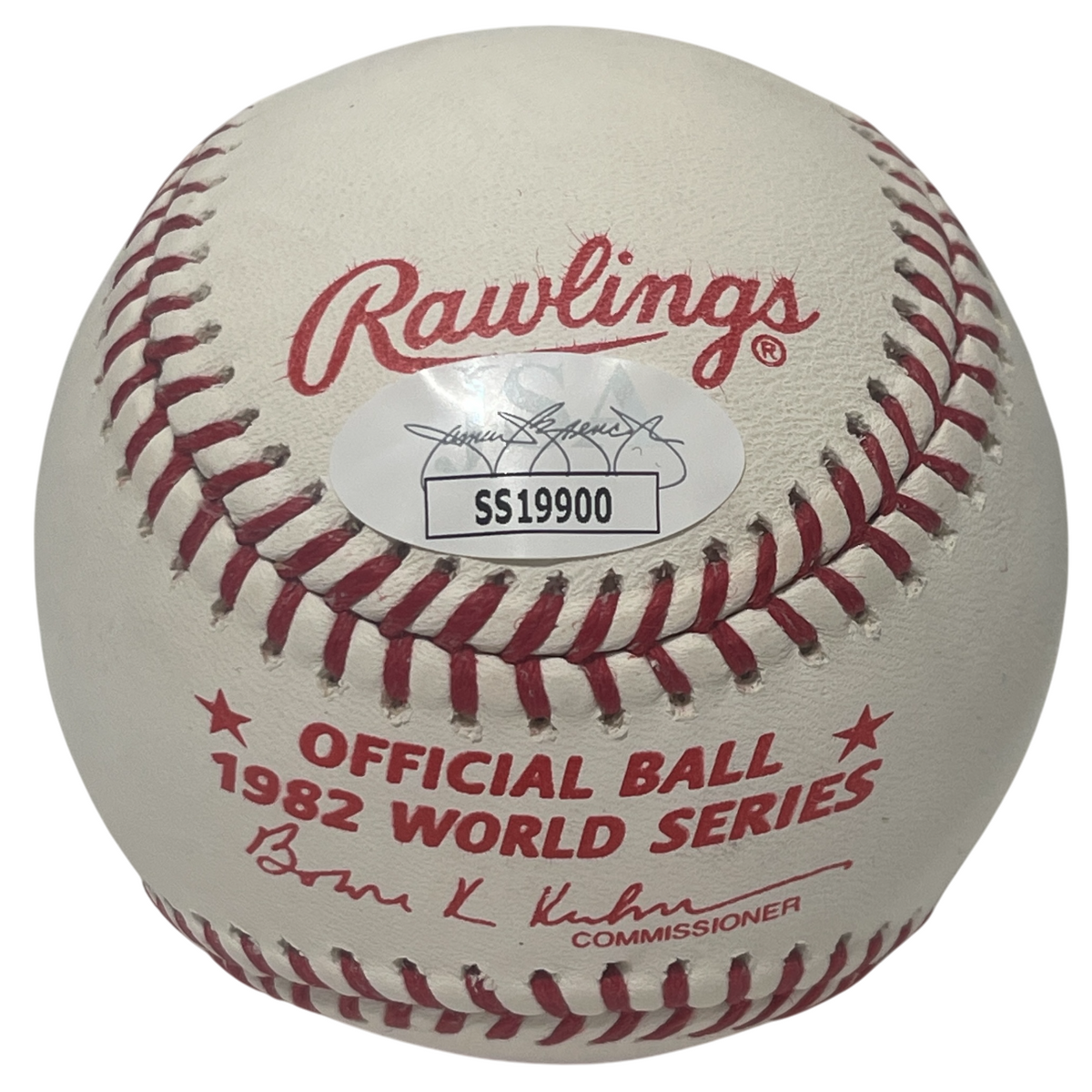 Keith Hernandez Signed 1982 World Series ROMLB Baseball w/ 2 Ins JSA COA NY Mets
