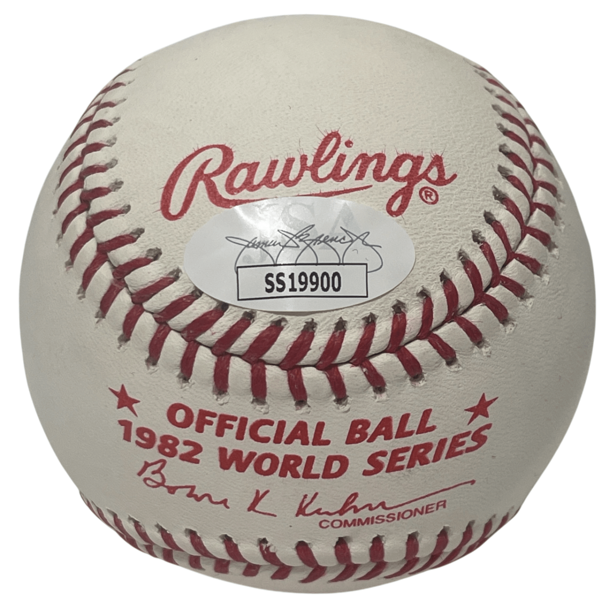 Keith Hernandez Signed 1982 World Series ROMLB Baseball w/ 2 Ins JSA COA NY Mets