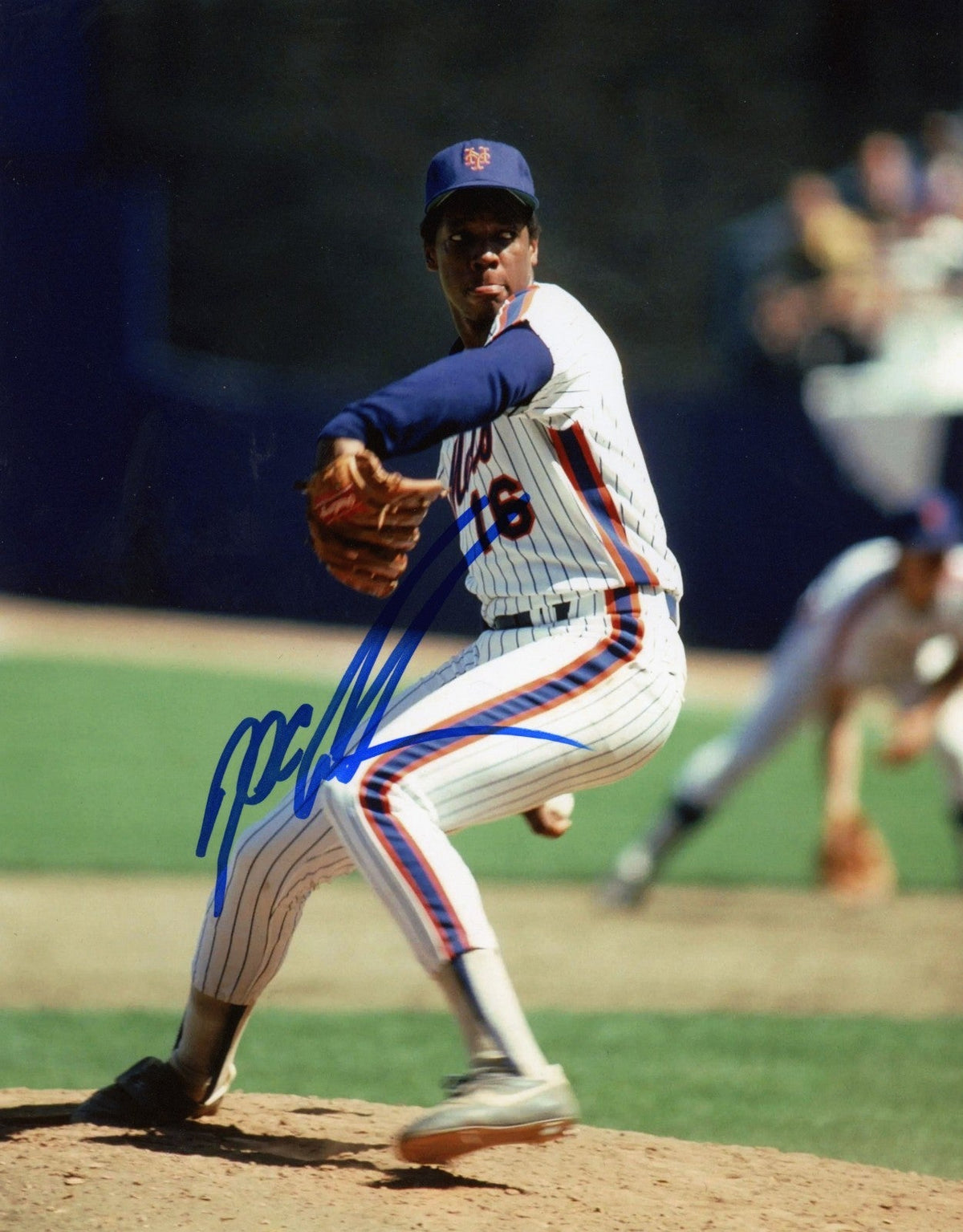 Dwight Doc Gooden Signed Autographed New York Mets 8x10 LSCM COA #5