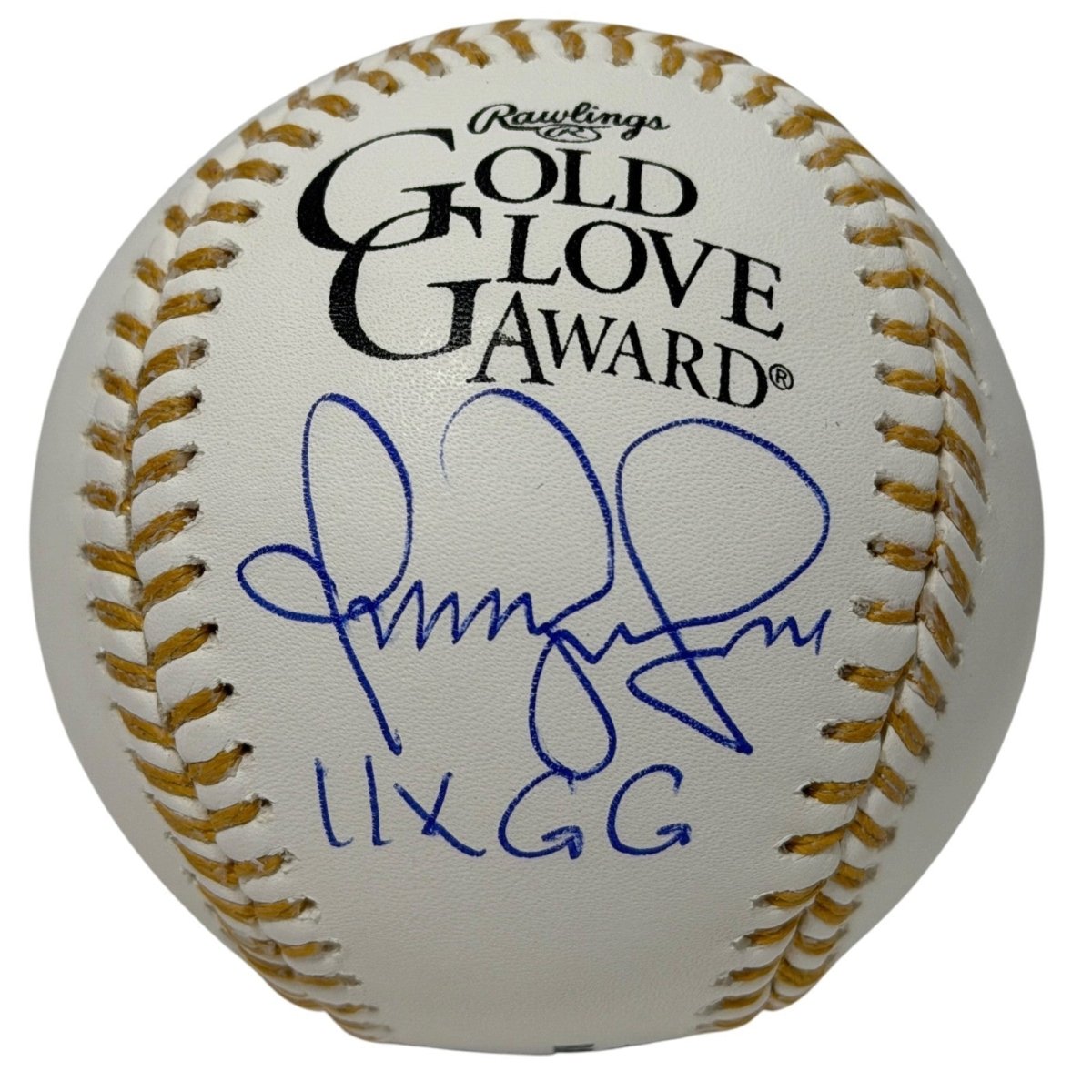 Omar Vizquel Signed Autographed Gold Glove Baseball w/ 11x GG JSA Witness COA