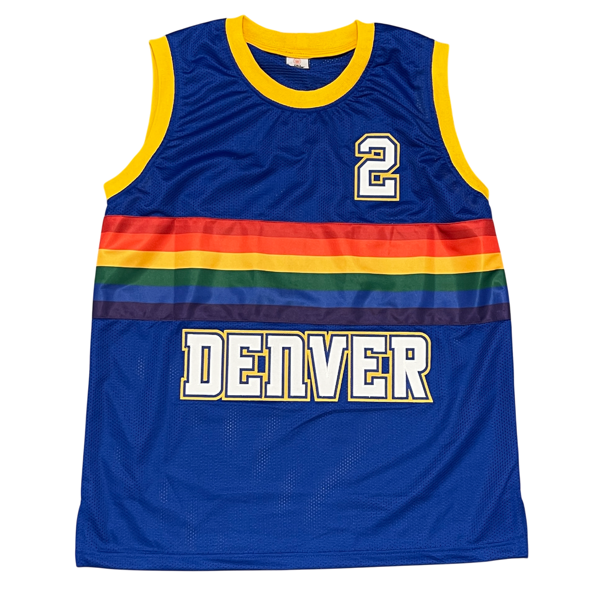 Alex English Signed Denver Nuggets Custom Jersey w/ HOF 97 Beckett Wit BAS COA