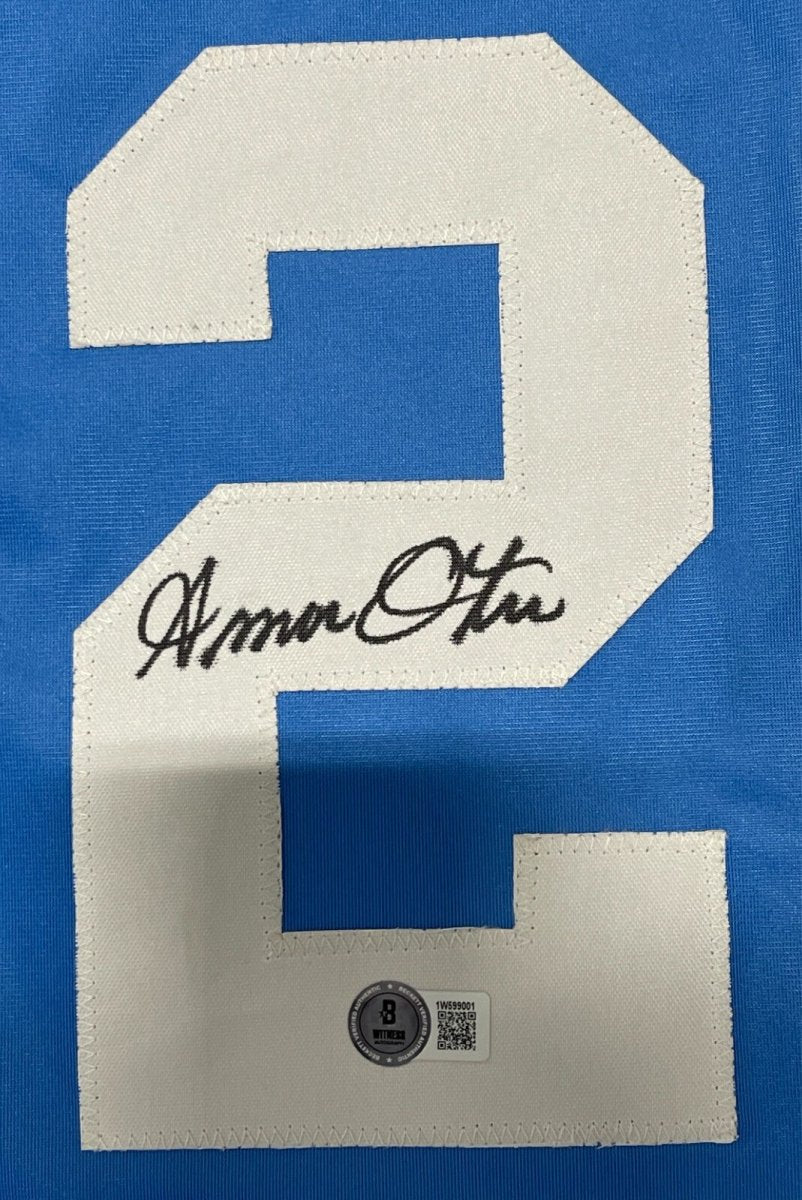 Amos Otis Signed Auto Kansas City Royals Custom Jersey Beckett Witness BAS COA