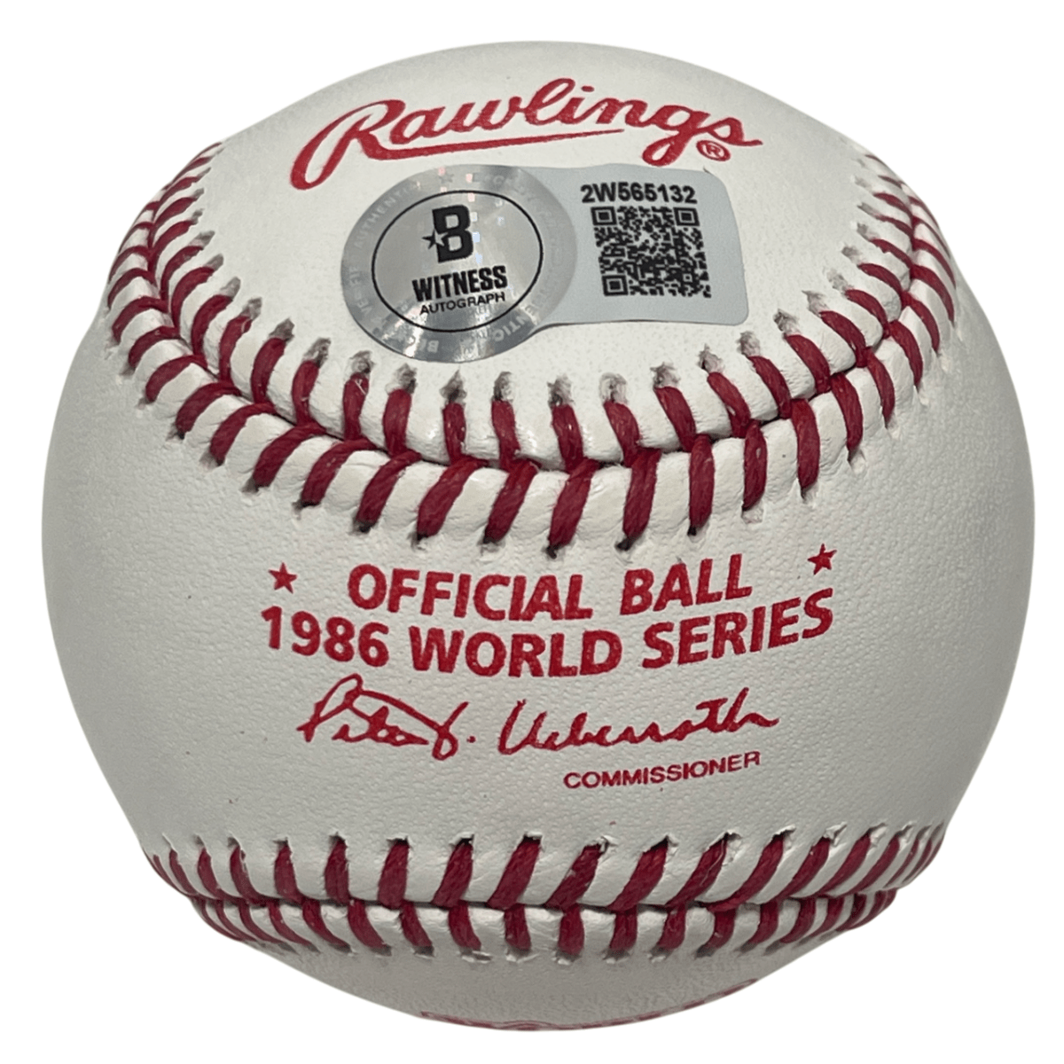 Ray Knight Signed Auto 1986 World Series Baseball w/ 1986 WS MVP Beckett BAS COA