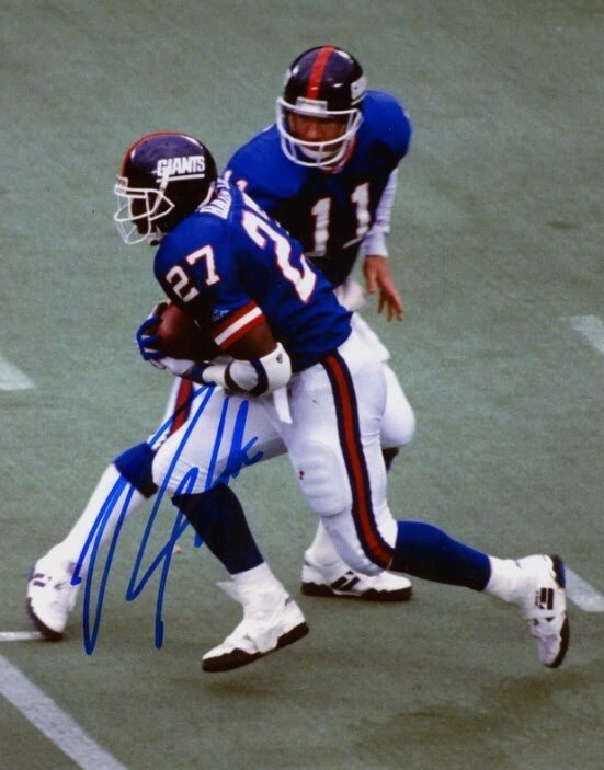 Rodney Hampton Signed Autographed New York Giants 8x10 Photo LSCM COA #2