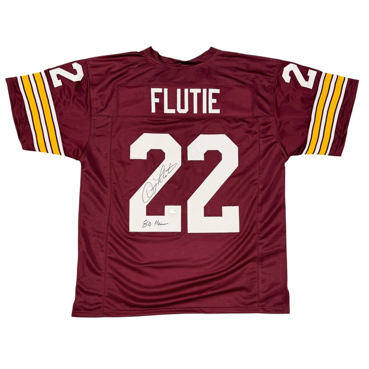 Doug Flutie Signed Boston College Custom Jersey w/ 84 Heisman JSA Witness COA