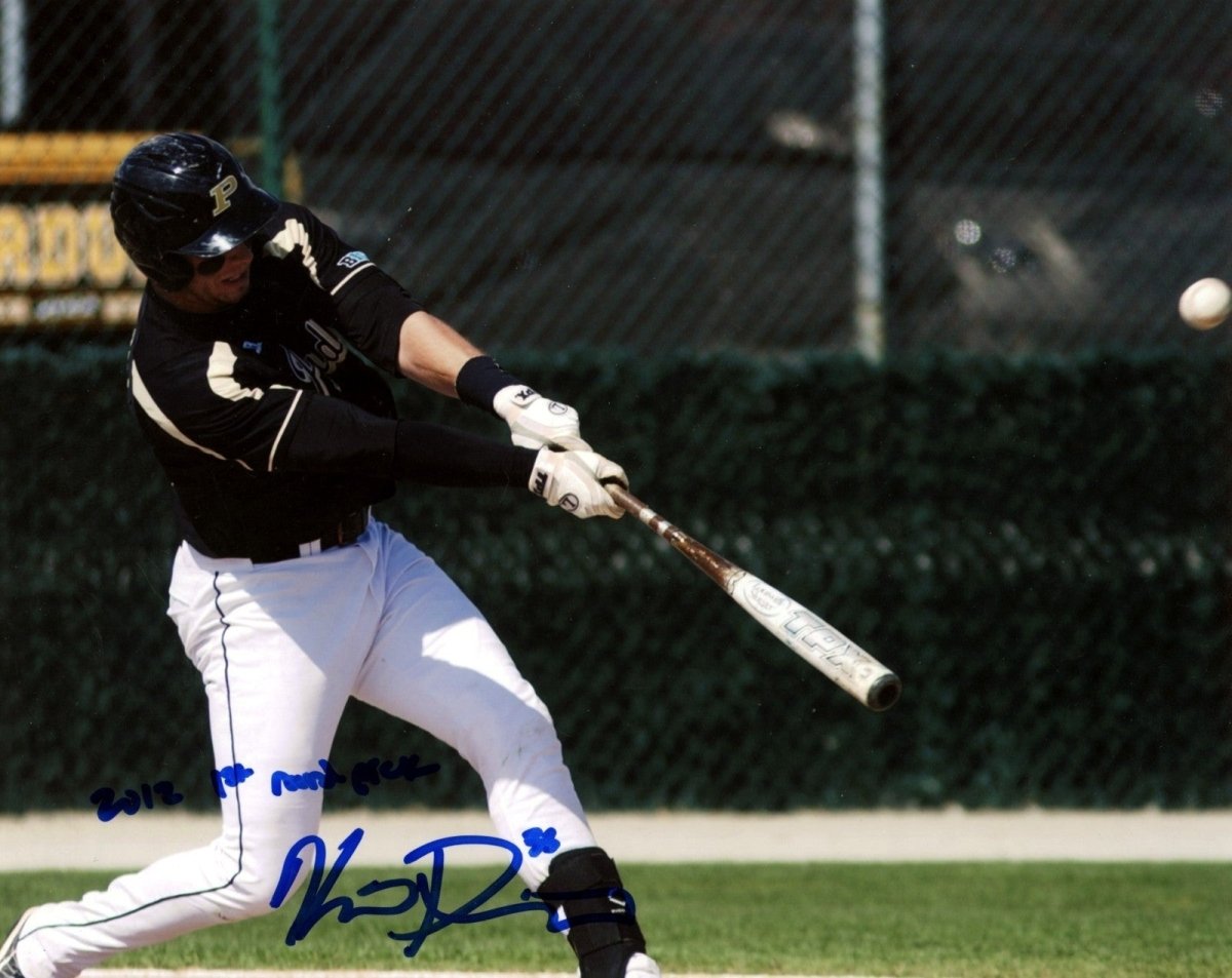 Kevin Plawecki Signed Boilermakers 8x10 Photo 2012 1st Round Pick LSCM COA #12