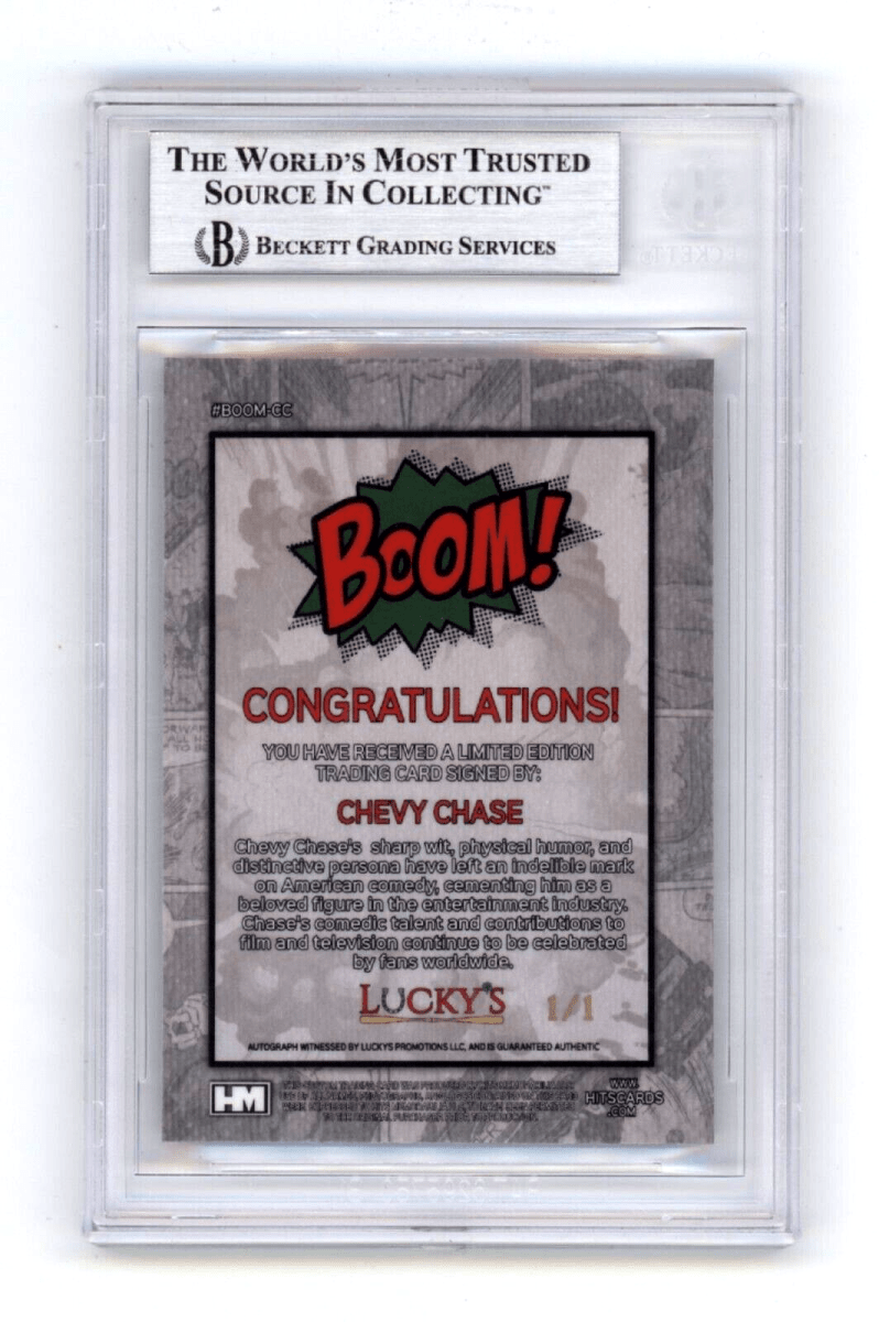 Chevy Chase 2024 Hits Memorabilia BOOM Super #1/1 Signed BGS BAS Auto X-Mas