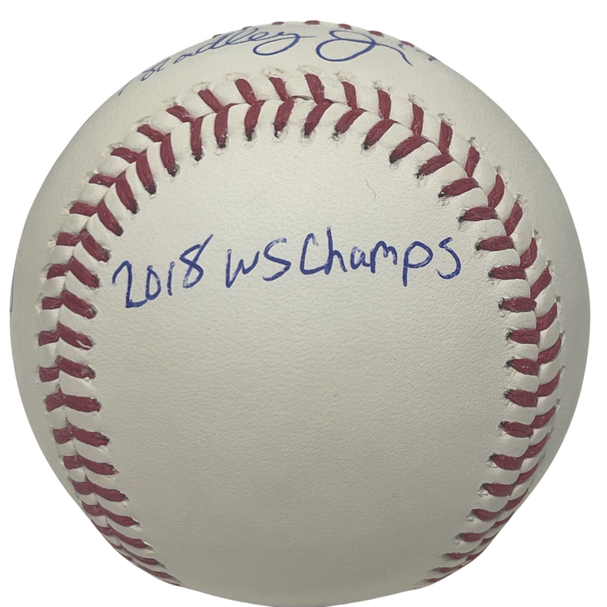 Jackie Bradley Jr Signed ROMLB Baseball Red Sox w/ 2018 WS Champs JSA COA