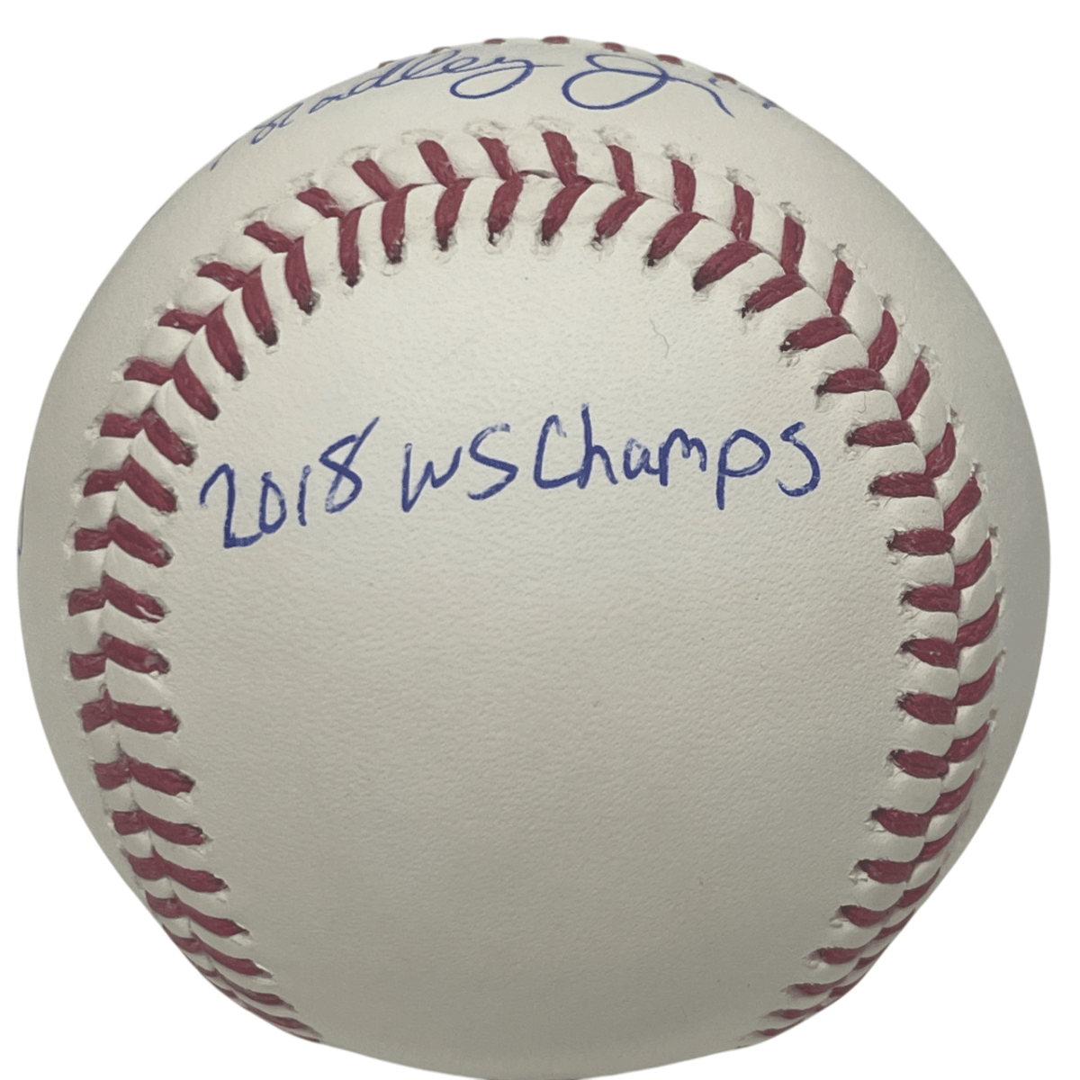 Jackie Bradley Jr Signed ROMLB Baseball Red Sox w/ 2018 WS Champs JSA COA