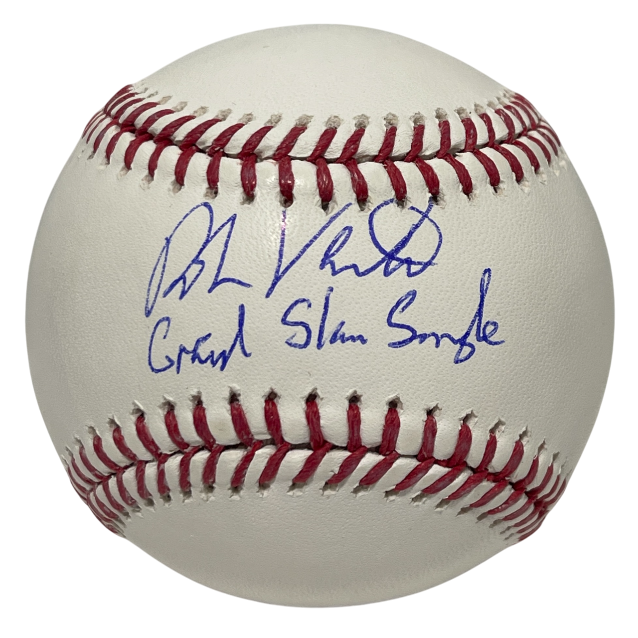 Robin Ventura Signed ROMLB Baseball w/ Grand Slam Single Beckett Witness BAS COA