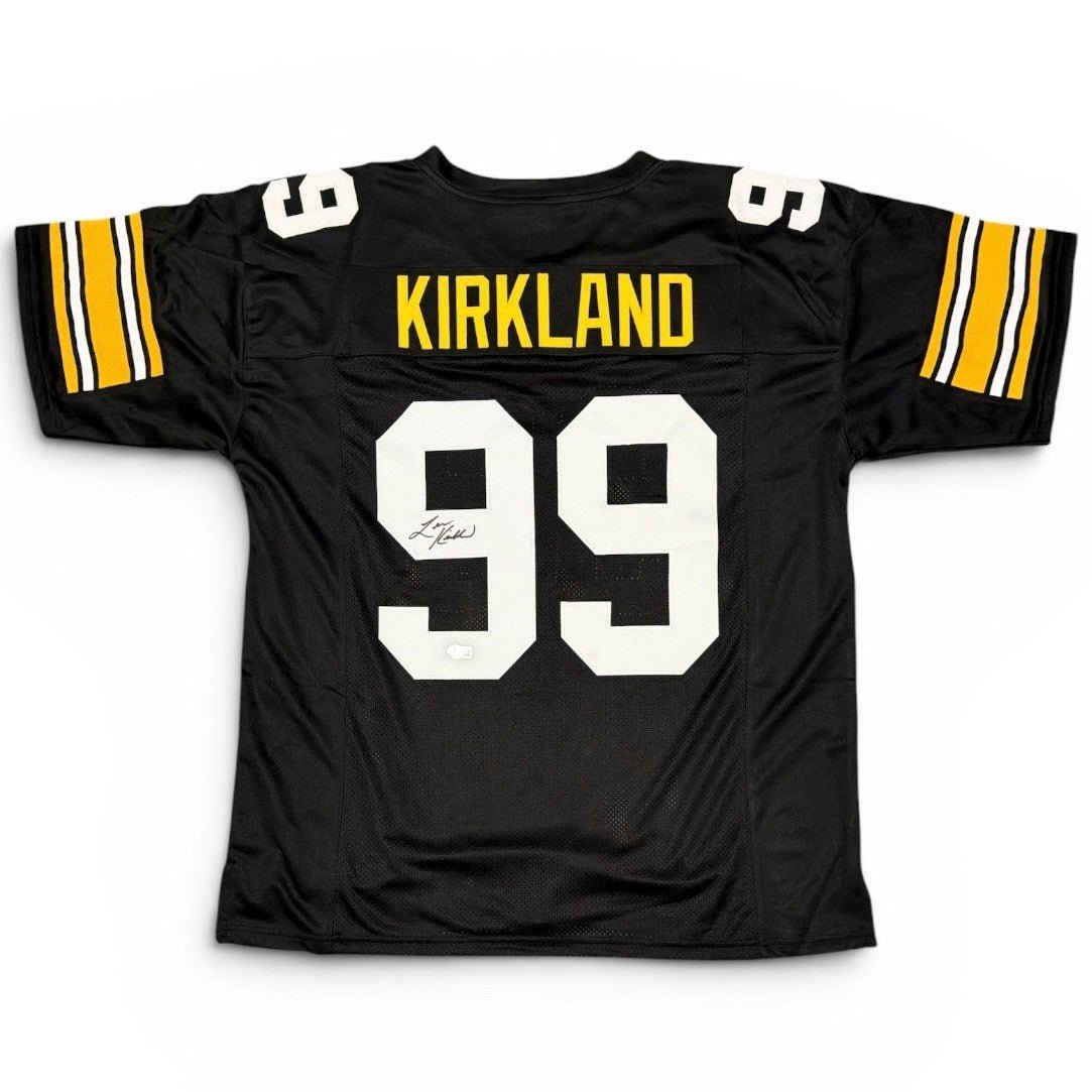 Levon Kirkland Signed Pittsburgh Steelers Custom Jersey Beckett Witness BAS COA