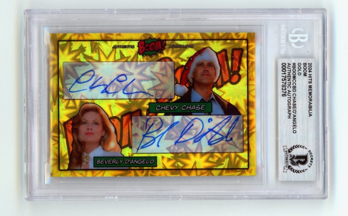 Chevy Chase Beverly D'Angelo 2024 Hits Mem BOOM Gold /10 Signed BGS BAS Auto