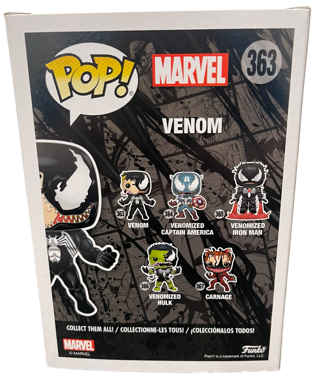 Tom Hardy Signed Venom Funko Pop #363 w/ Sam De La Rosa Sketch BAS &amp; JSA COA C