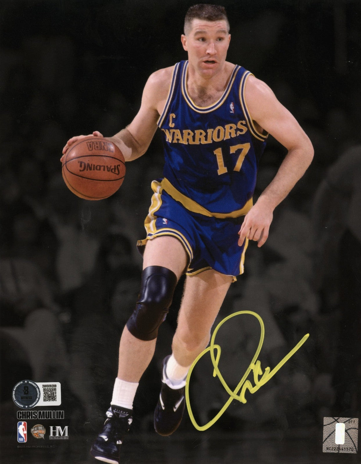 Chris Mullin Signed Golden State Warriors 8x10 Photo Beckett Wit BAS COA #4