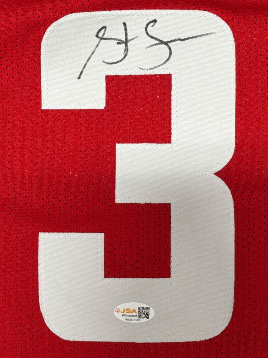 Steve Francis Signed Autographed Houston Rockets Custom Jersey JSA Witness COA