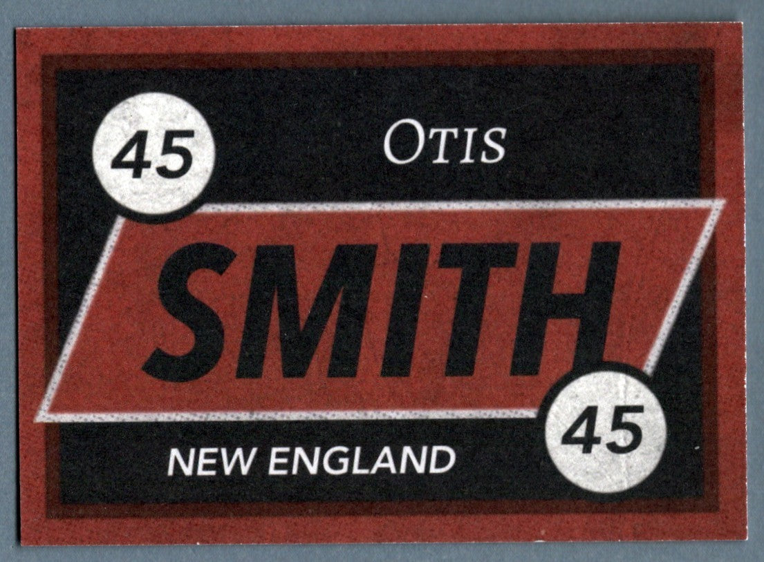 Otis Smith Signed Auto Custom Card LSCM COA New England Patriots