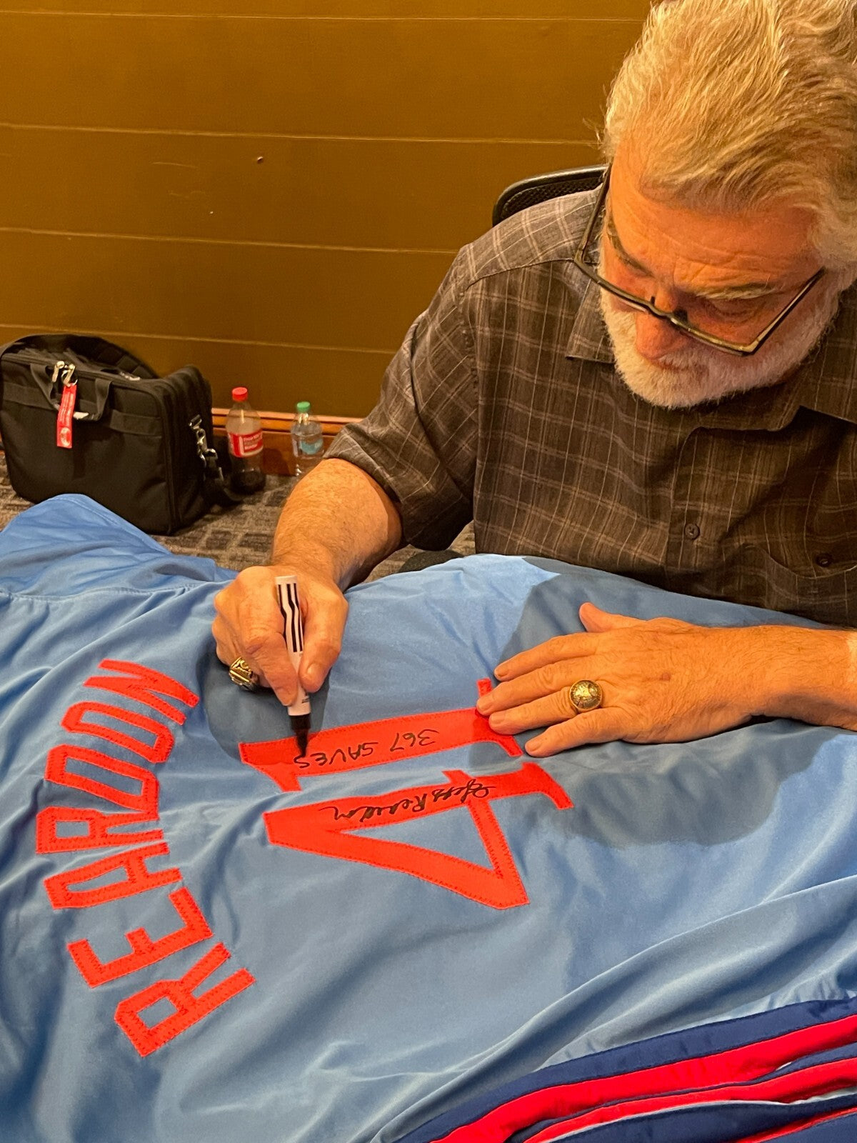 Jeff Reardon Signed Montreal Expos Custom Jersey w/ 367 SV Beckett Wit BAS COA