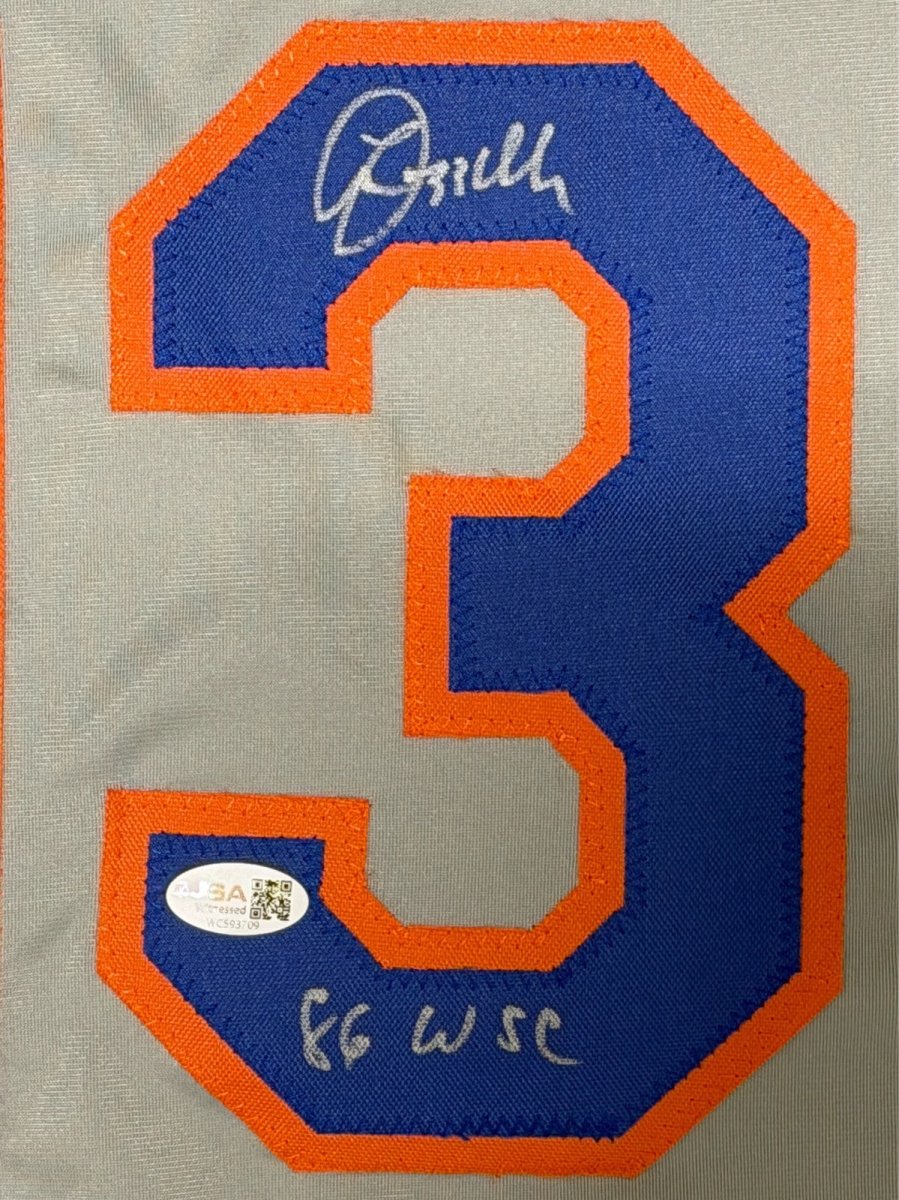 Lee Mazzilli Signed New York Mets Custom Jersey w/ 86 WSC JSA Witness COA