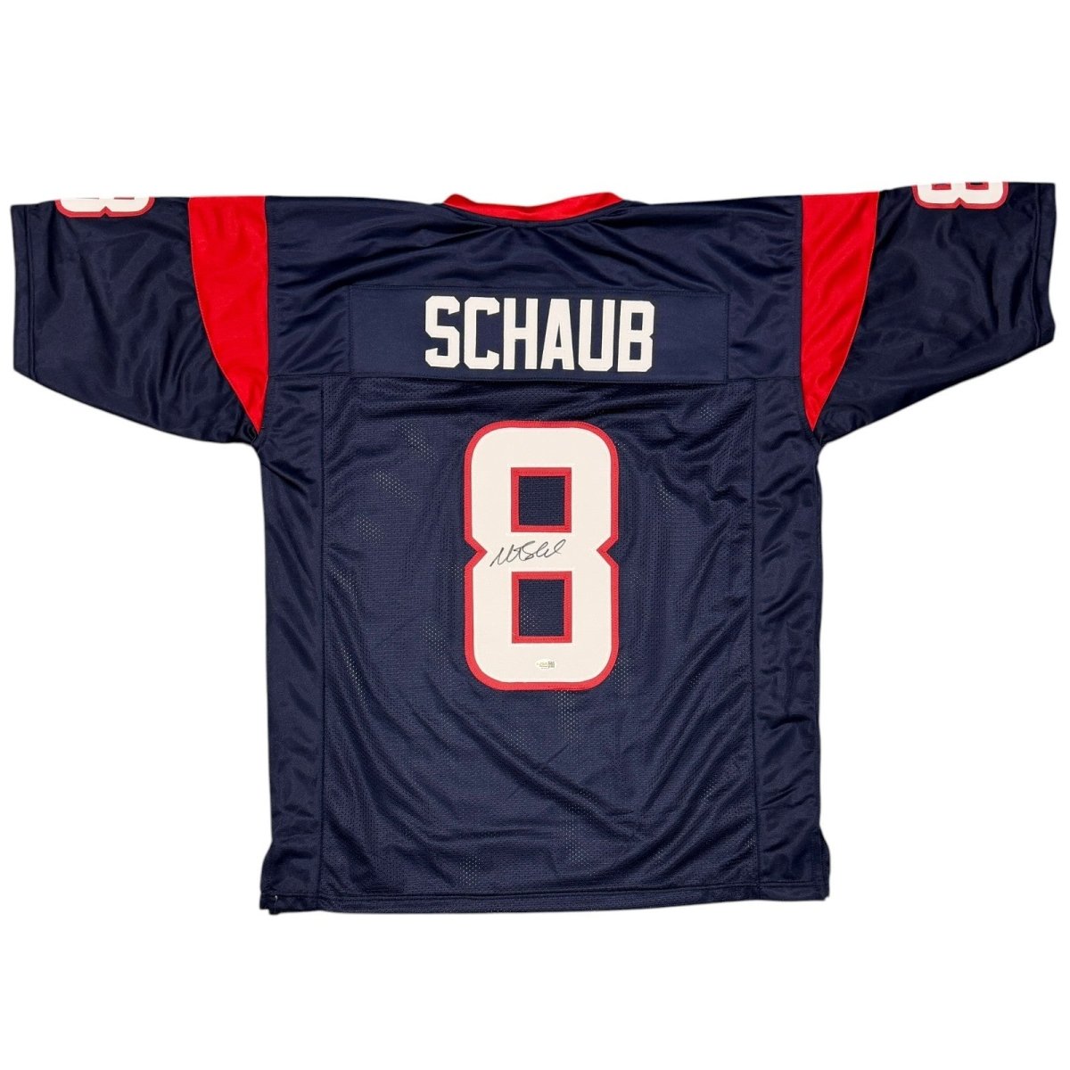 Matt Schaub Signed Houston Texans Custom Jersey JSA Witness COA