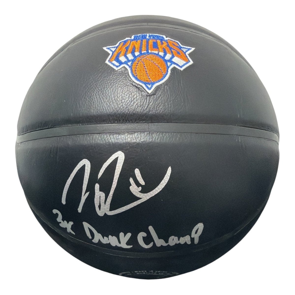Nate Robinson Signed Knicks Premier Black Basketball w/ 3x Dunk Champ JSA W COA