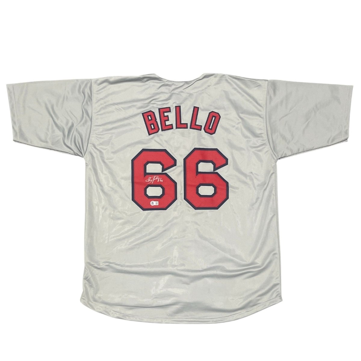 Brayan Bello Signed Boston Red Sox Custom Jersey w/ #66 Beckett Witness BAS COA