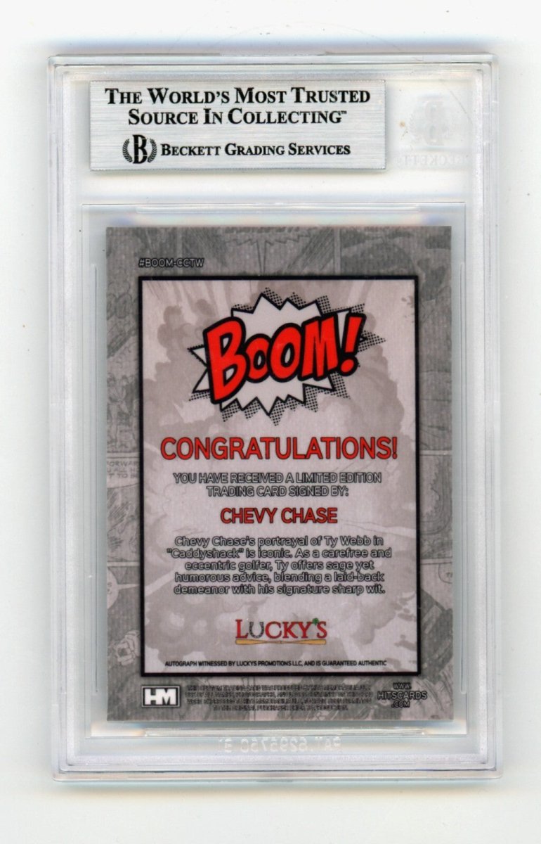 Chevy Chase Ty Webb 2024 Hits Memorabilia BOOM Silver Signed BGS BAS Auto