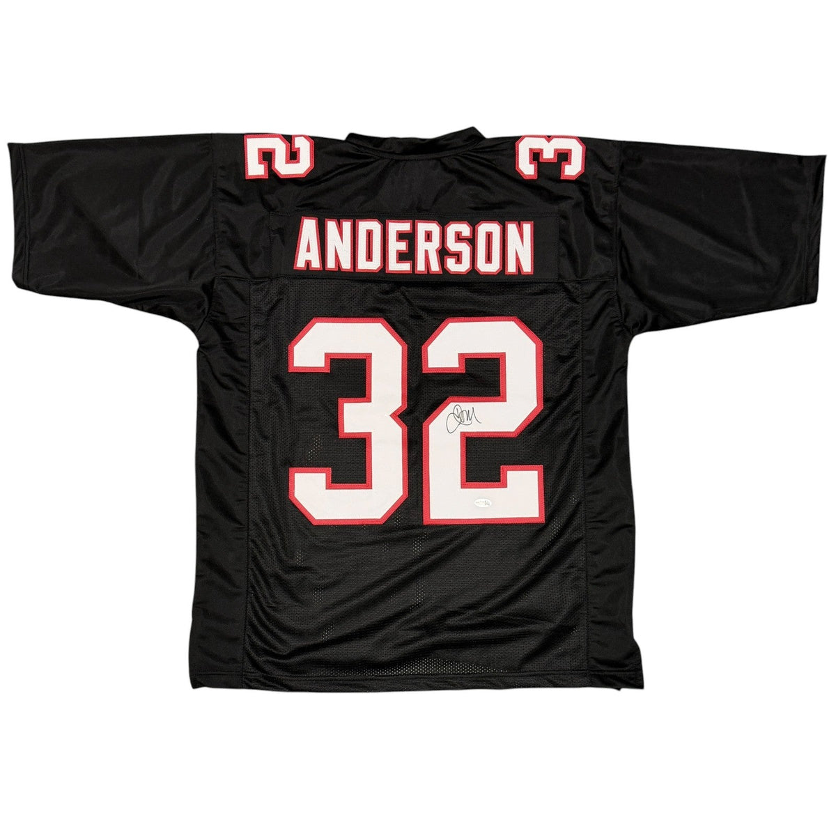 Jamal Anderson Signed Autographed Atlanta Falcons Custom Jersey JSA Witness COA