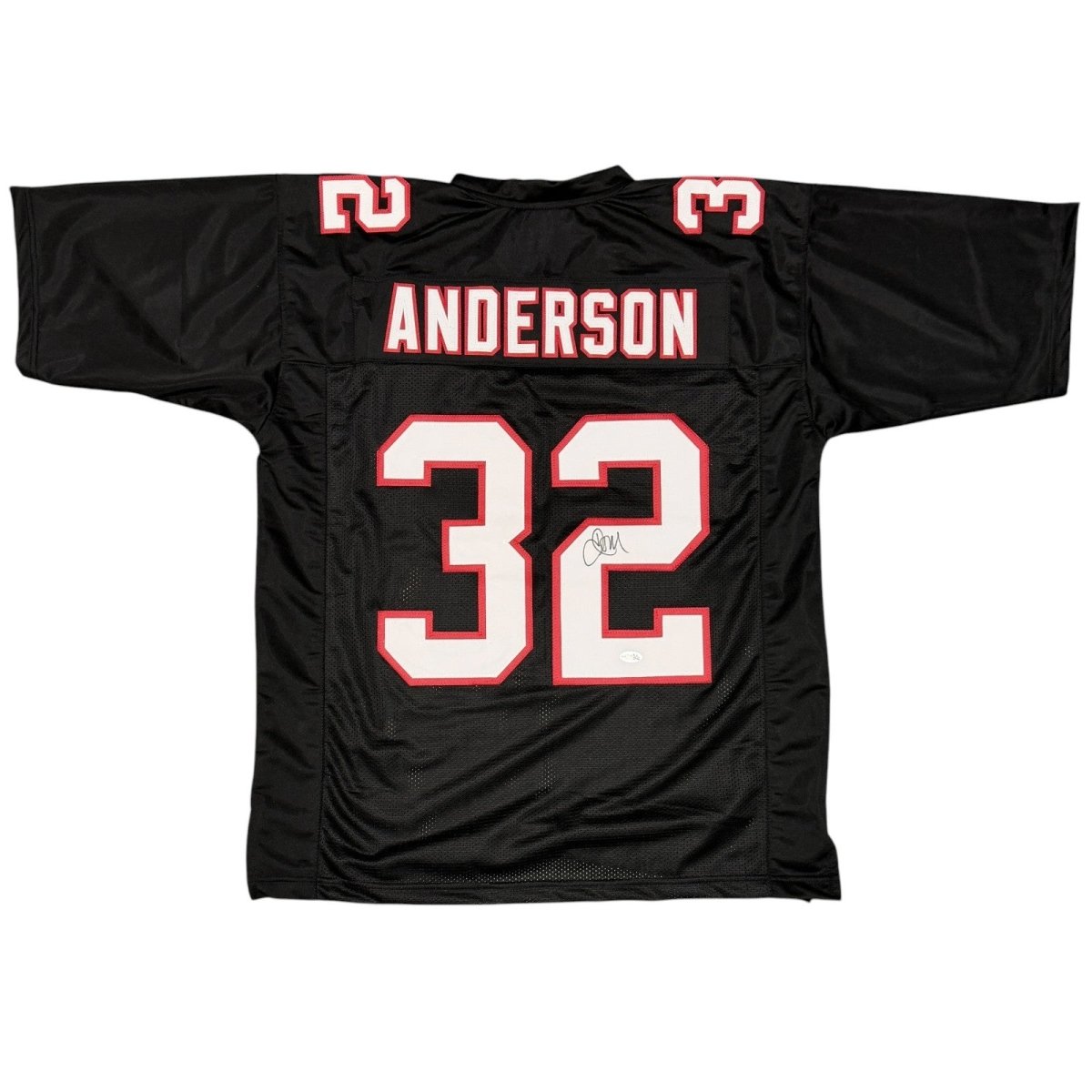 Jamal Anderson Signed Autographed Atlanta Falcons Custom Jersey JSA Witness COA