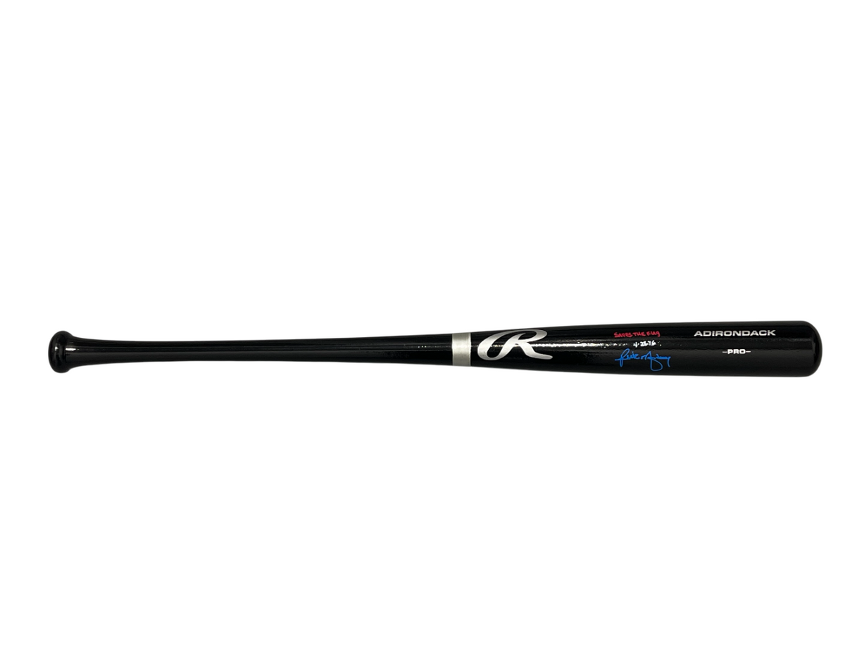 Rick Monday Signed Auto Rawlings Baseball Bat w/ Save the Flag Beckett BAS COA