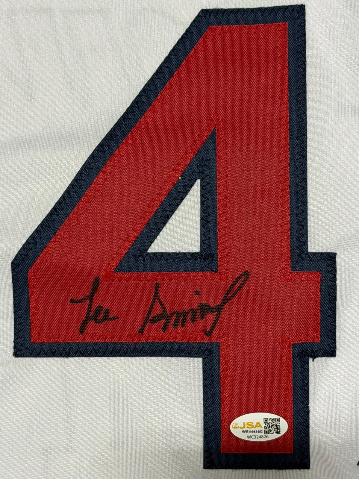 Lee Smith Signed Autographed St. Louis Cardinals Custom Jersey JSA Witness COA