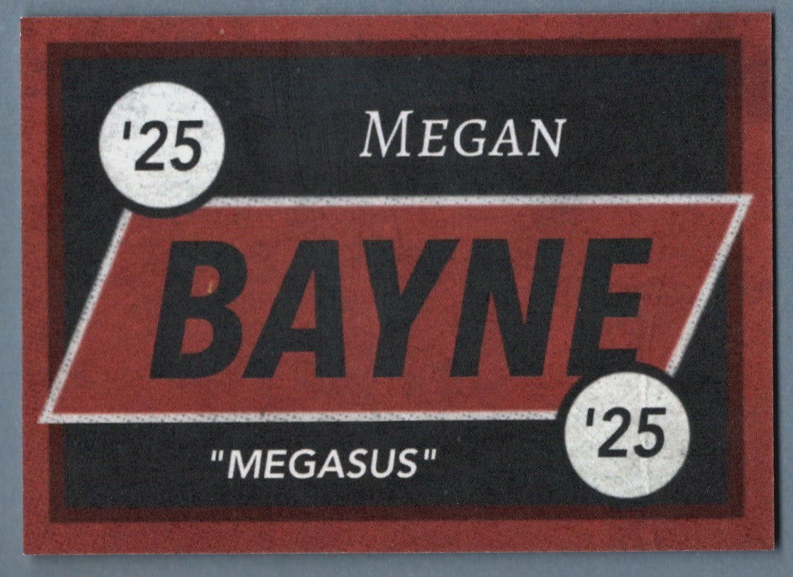 Megan Bayne AEW Signed Autographed Custom Card Auto LSCM COA