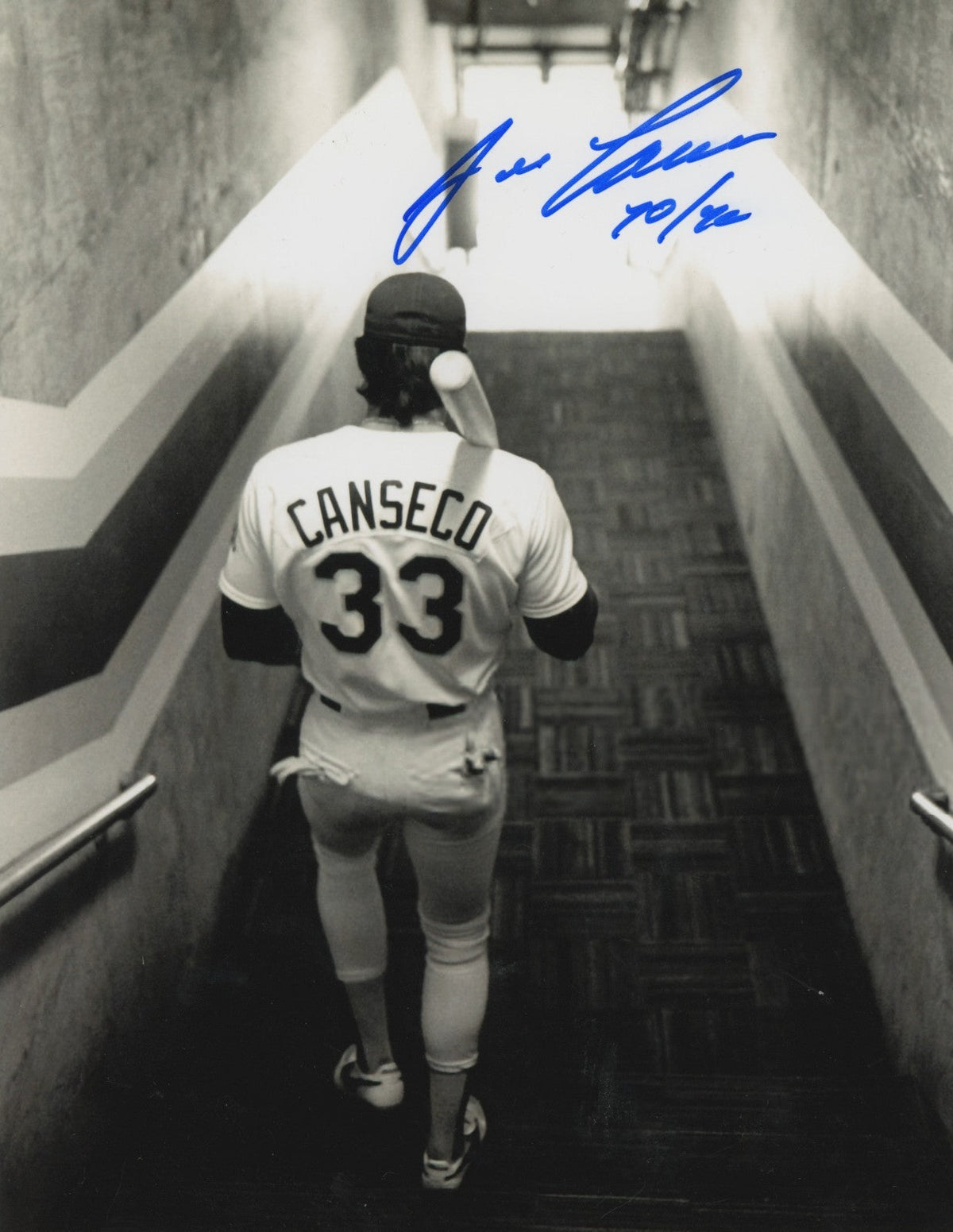 Jose Canseco Signed Autographed Oakland Athletics 8x10 Photo w 40/40 LSCM COA #3