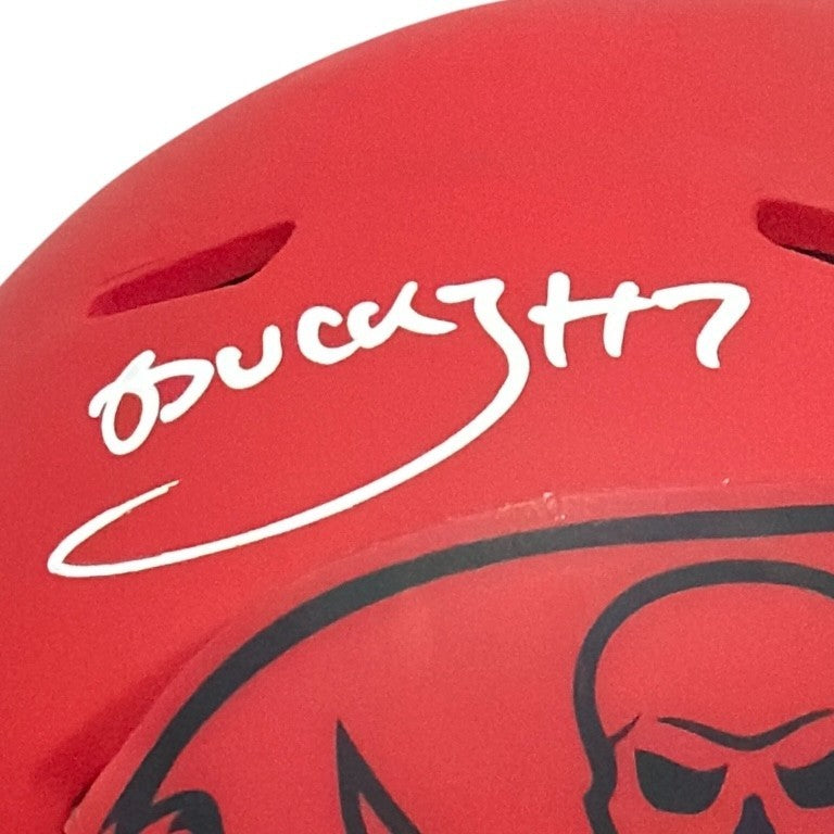 Bucky Irving Signed  Tampa Bay Buccaneers Rave Mini Helmet JSA Witness COA