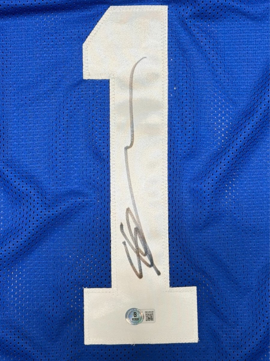Ahmad Sauce Gardner Signed Indianapolis Colts Custom Jersey Beckett Wit. BAS COA