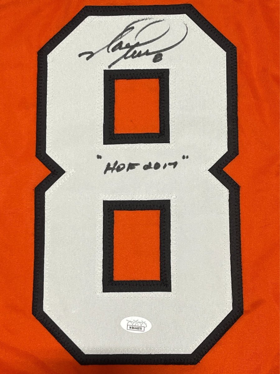Mark Recchi Signed Philadelphia Flyers Custom Jersey w/ HOF 2017 JSA COA