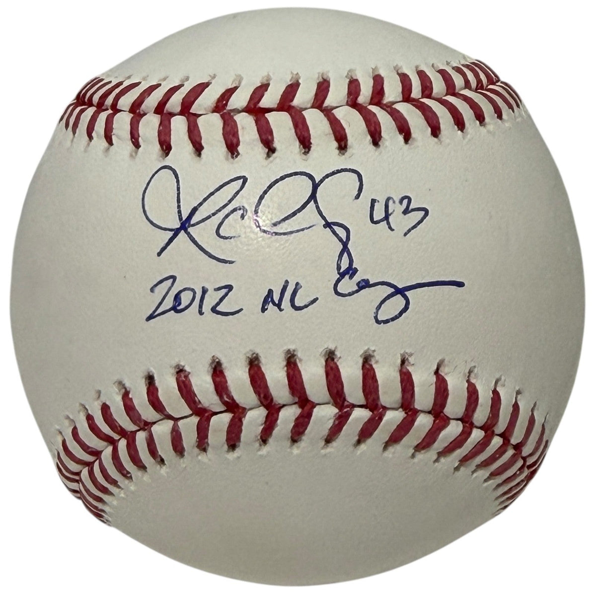 R.A. Dickey Signed Autographed ROMLB Baseball w/ 2012 NL CY JSA Witness COA