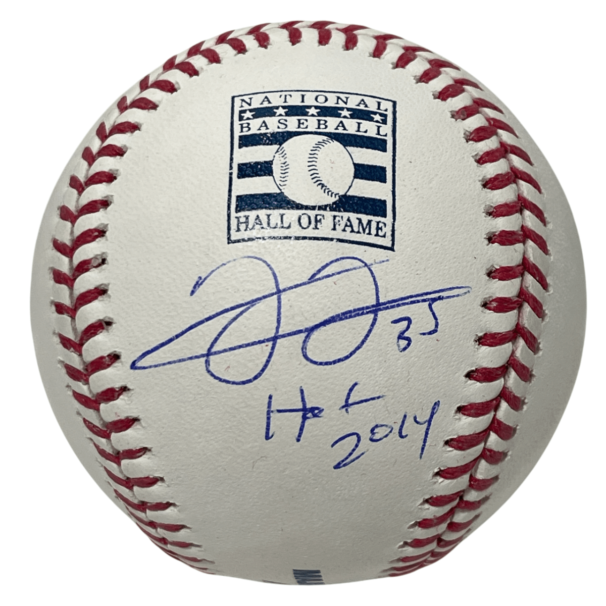 Frank Thomas Signed Auto HOF ROMLB Baseball w/ HOF 2014 Beckett Witness BAS COA