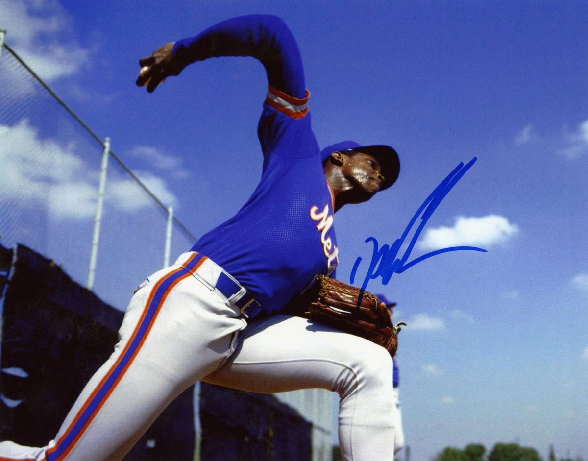 Dwight Doc Gooden Signed Autographed New York Mets 8x10 LSCM COA #2