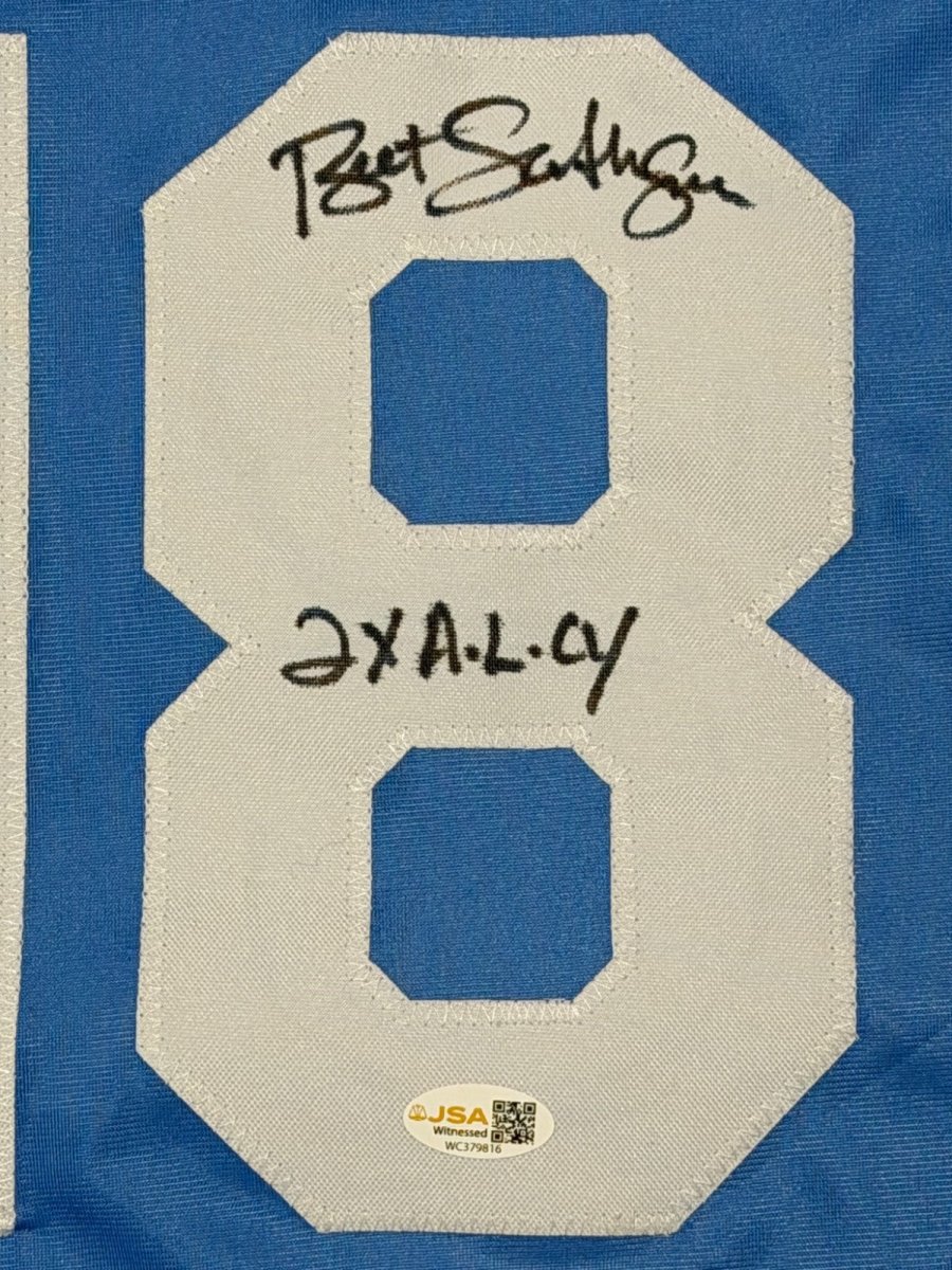 Bret Saberhagen Signed Royals Custom Jersey w/ 2x AL CY JSA Witness COA