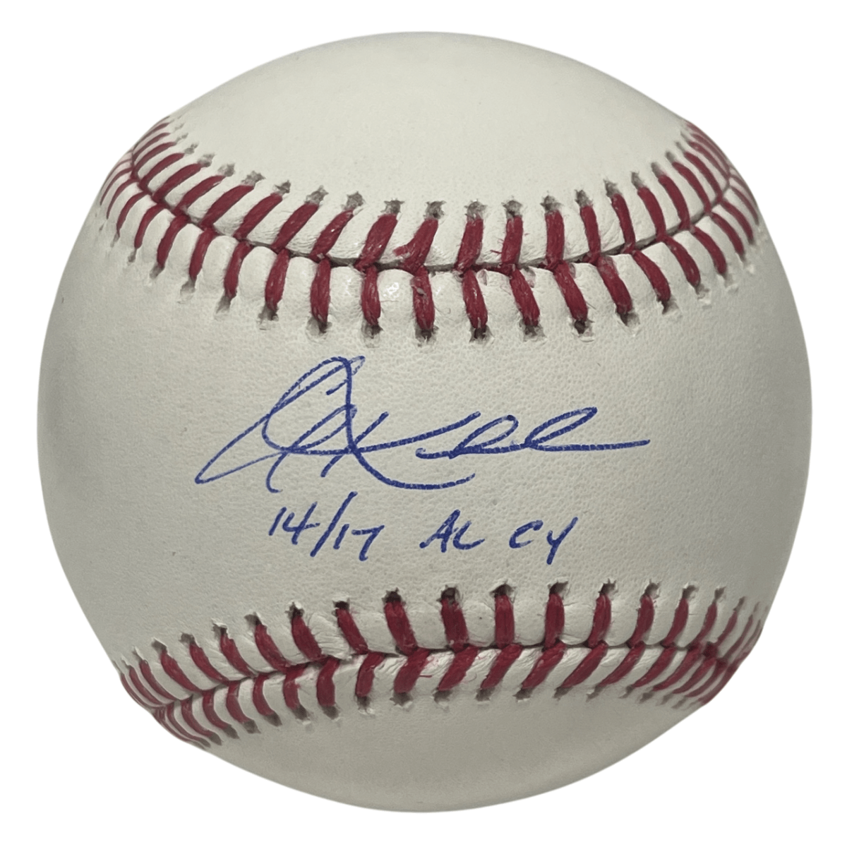 Corey Kluber Signed Autographed ROMLB Baseball w/ 14 17 AL CY JSA COA
