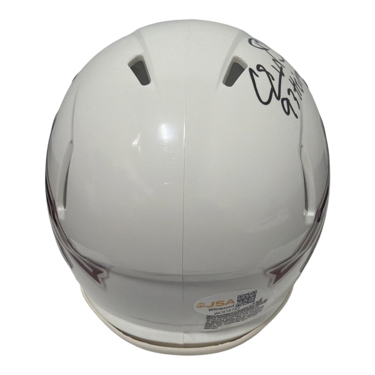 Charlie Ward Signed Florida State White Mini Helmet w 93 Heisman JSA Witness COA