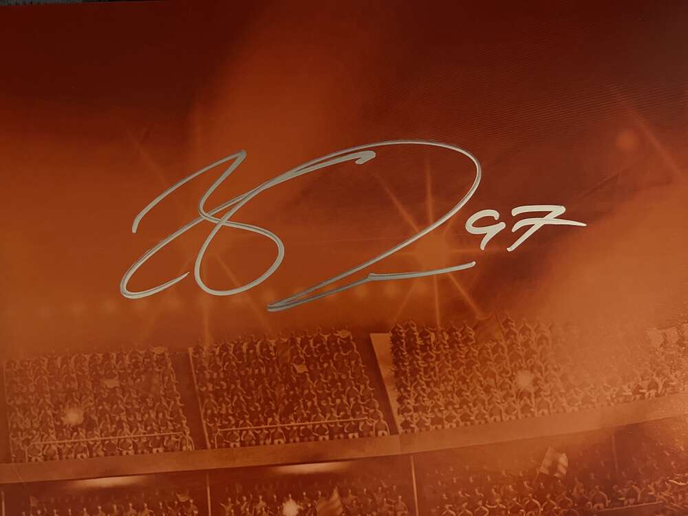 Connor McDavid Signed 16x24 Photo "New Look" Upper Deck UDA COA Oilers