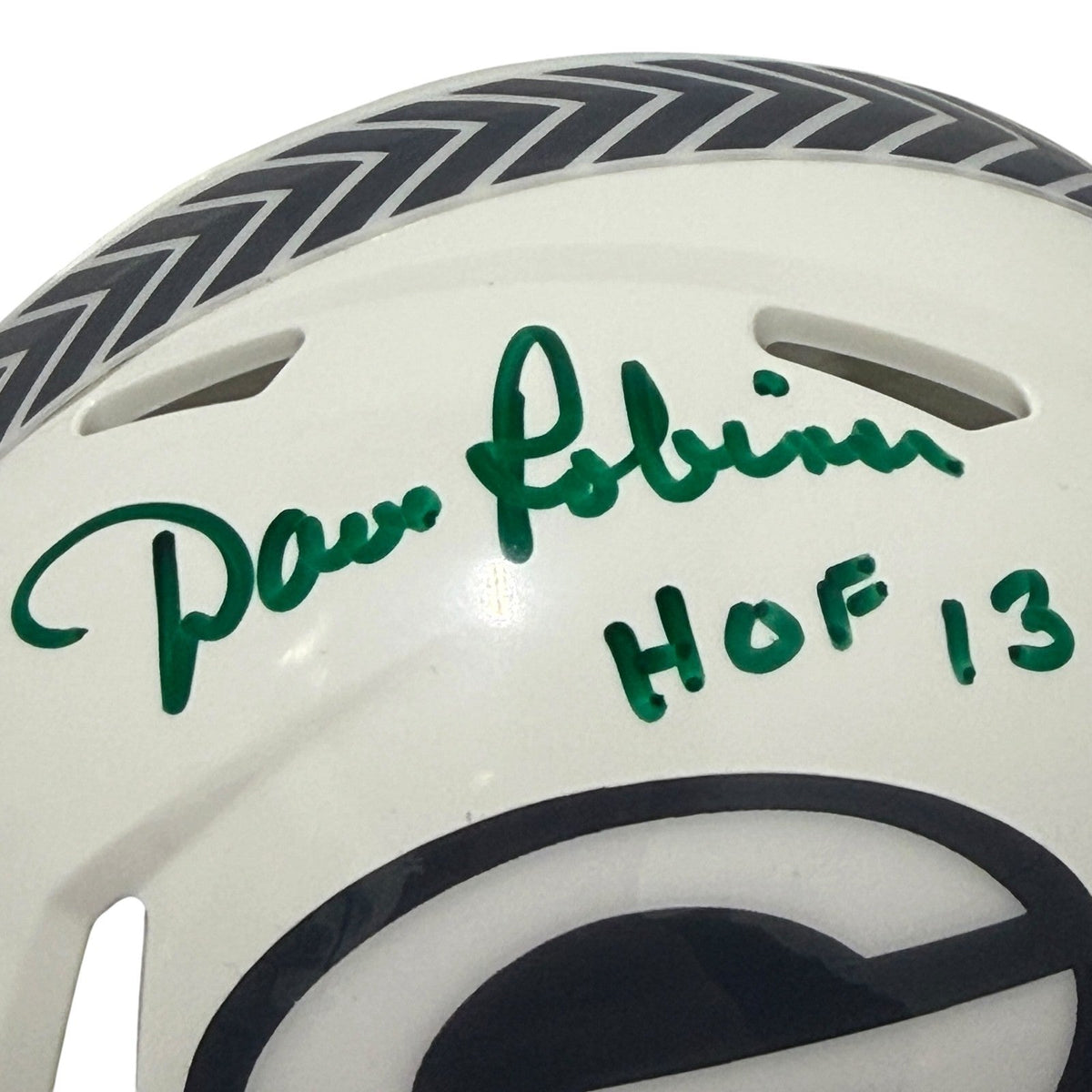 Dave Robinson Signed Packers Salute 24 Mini Helmet w/ HOF 13 JSA Witness COA