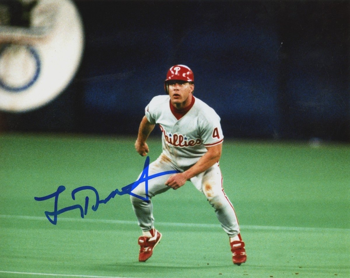 Lenny Dykstra Signed Autographed Philadelphia Phillies 8x10 Photo LSCM COA #1