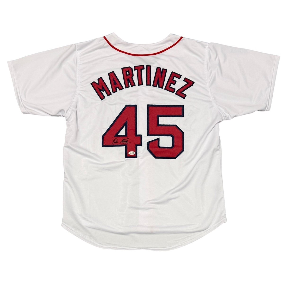 Pedro Martinez Signed Boston Red Sox Custom White Jersey JSA Witness COA