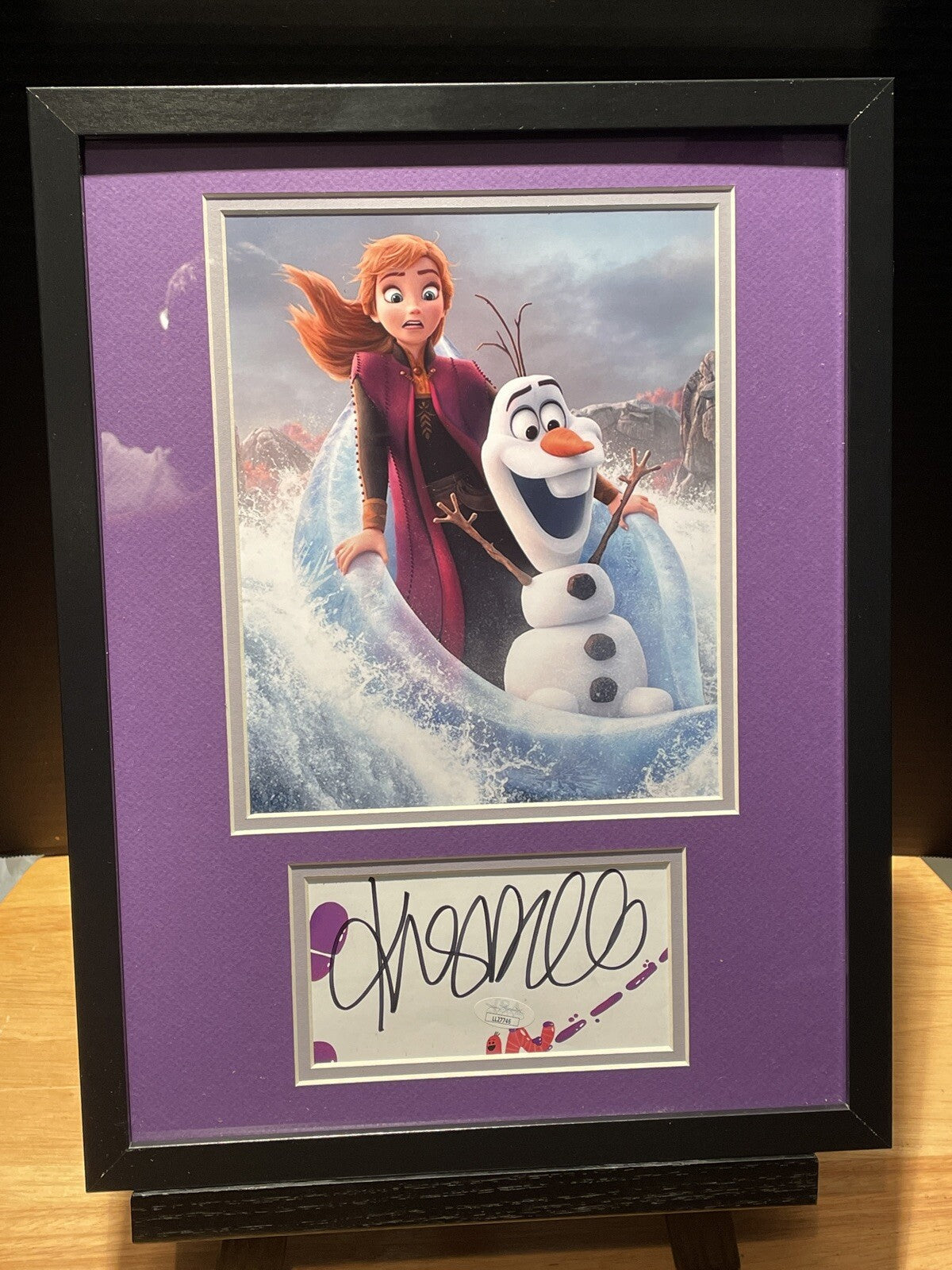 Kristen Bell Signed Autographed 12x16 Framed Photo &amp; Cut JSA COA Frozen B