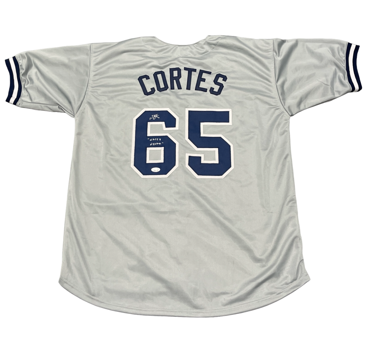 Nestor Cortes Signed New York Yankees Custom Jersey w/ Nasty Nestor JSA COA