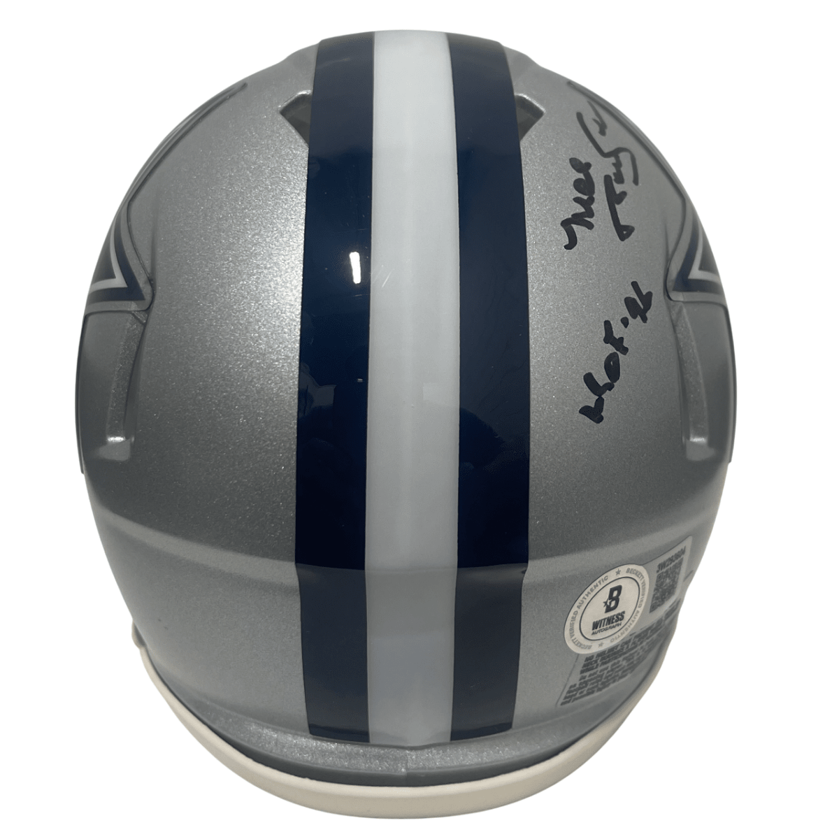 Mel Renfro Signed Cowboys Speed Mini Helmet w/ HOF 96 Beckett Witness BAS COA