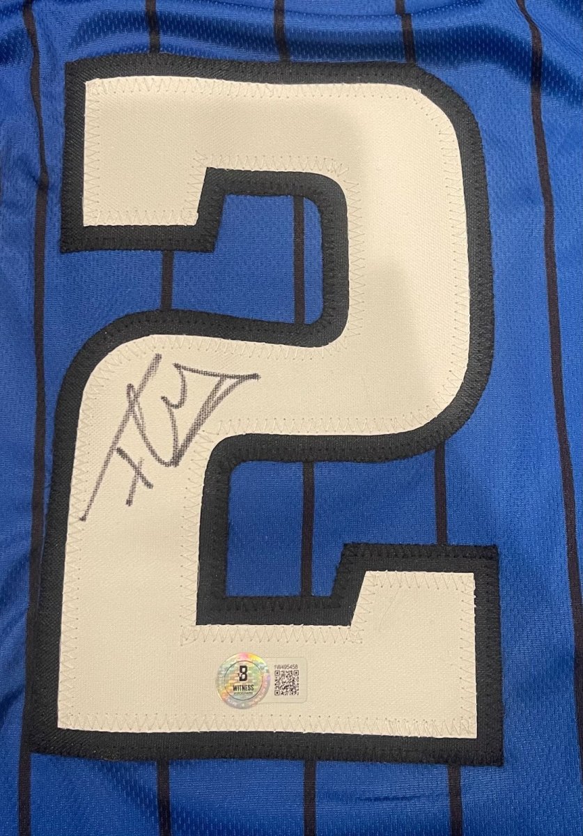 Franz Wagner Signed Orlando Magic Custom Jersey Beckett Witness BAS COA