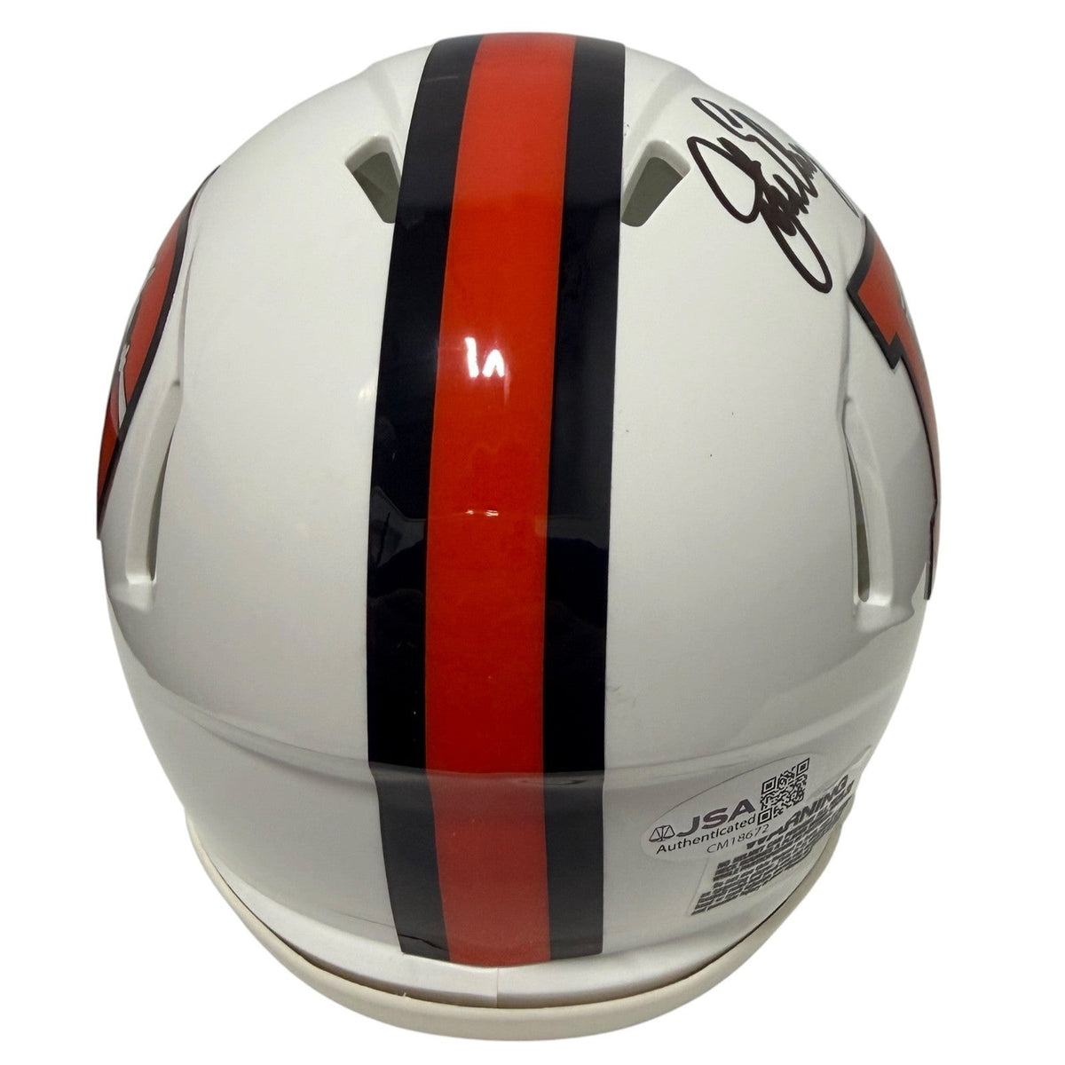 John Elway Signed Autographed Denver Broncos TB Alt White Mini Helmet JSA COA